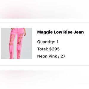 Maggie low rise jeans by Retrofete. So cute! Size 27.